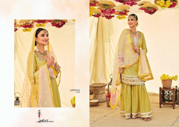 Eba Armani Vol 2 Georgette Embroidery Designer Salwar Suit